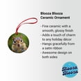thumbnail image 2 of Chipmunk Face Christmas Tree Holiday Round Ceramic Ornament, 2 of 7