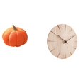 thumbnail image 1 of Almohadas de calabaza de Halloween,Almohadas de calabaza de Halloween Decoración del hogar Suave,Reloj de pared redondo,Reloj de pared de madera maciza para decoración de sala de estar,Reloj, 1 of 8