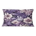 thumbnail image 2 of Designart "Moody Eerie Elegance" Floral Printed Throw Pillow, 2 of 5