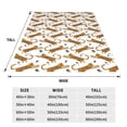 thumbnail image 3 of Pofeuu Leopard Print Print Ultra-Soft Micro Fleece Blanket,for Bed Or Sofa,All Season Throw Blankets Flannel Blanket-80"x60", 3 of 7