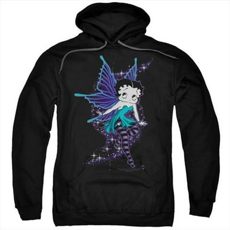Boop-Sparkle Fairy - Adult Pull-Over Hoodie, Black - 3X