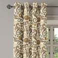 thumbnail image 3 of Ambesonne Grommet Curtain, , 50"x120", Pale Brown Grey and Cream, 3 of 5