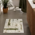 thumbnail image 3 of Rug Branch Contemporary Abstract  Green Beige Indoor Doormat Rug - 3x5, 3 of 8