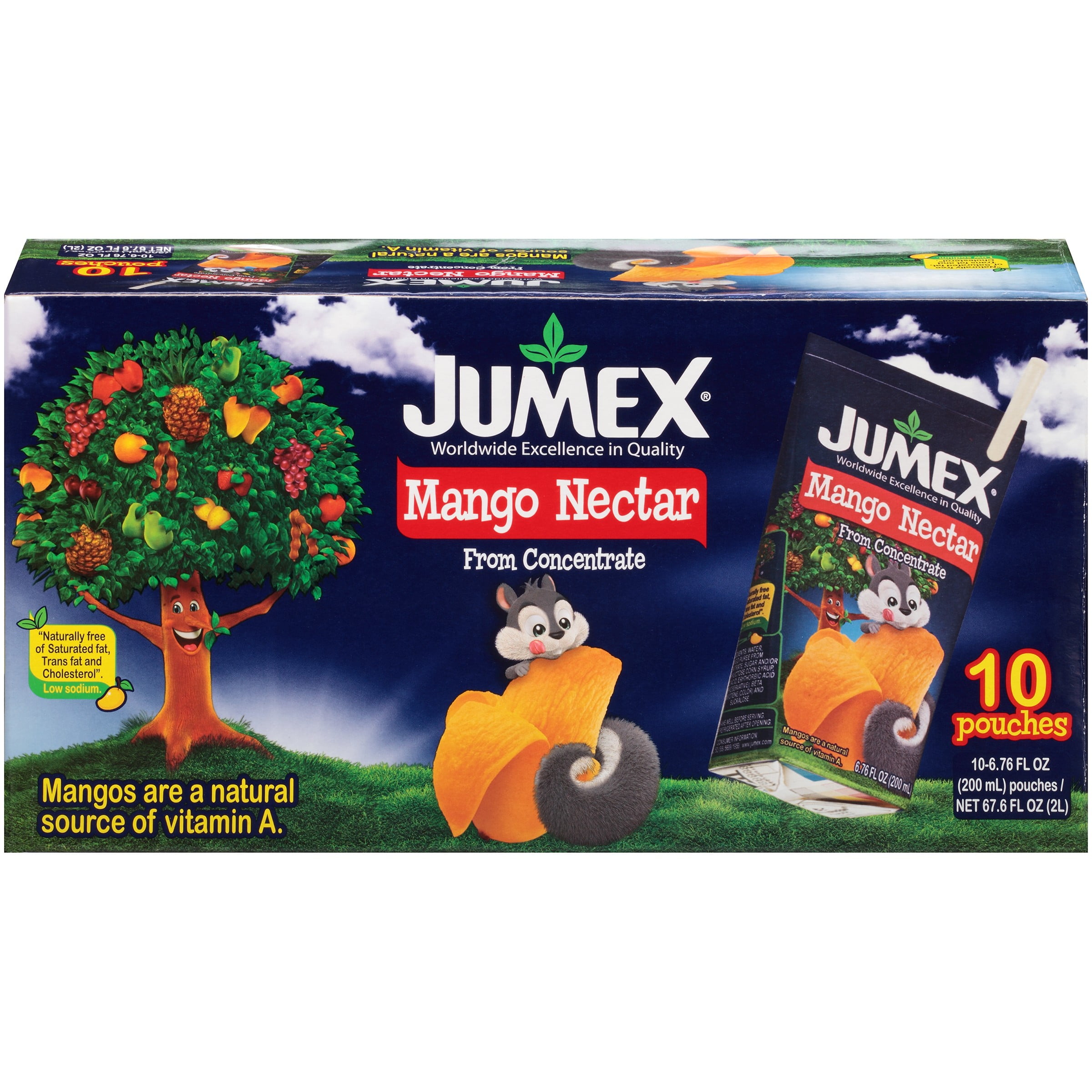 Jumex Mango Nectar Juice, 6.76 fl oz, 10 pack