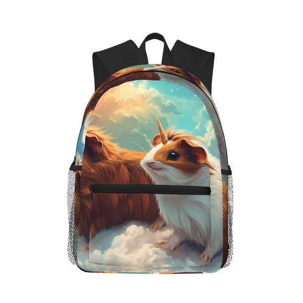 Easygdp Cloud Guinea Pig Mochila Casual para Portátil, Mochila para Escuela, Viajes, Negocios