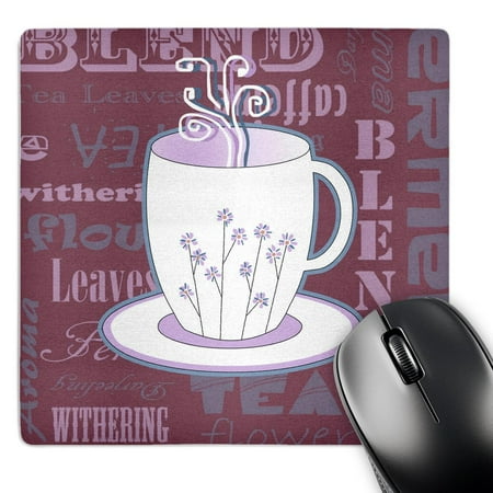 3dRose  Tea Lover Gift - Tea Words Print - Eggplant Purple  MousePad price history on PriceWatchPro