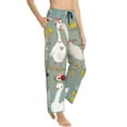 thumbnail image 2 of Disketp Cute Farm Birds Print Women'S Comfy Pajama Pants Casual Drawstring Palazzo Lounge Wide Leg Pants, 2 of 9