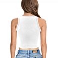 thumbnail image 2 of St. Patrick's Day Clover Women Sleeveless Crop Tops Slim Fit Basic Style Tank Tops Pullover Shirt, 2 of 8