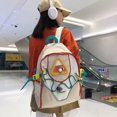 thumbnail image 3 of Bolso Mujer Mochila Vintage Color Block Viaje Gran Capacidad Mochila Blanco FLhrweasw Nuevo, 3 of 8