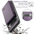 thumbnail image 3 of SaniMore for Google Pixel 8 Pro Wallet Case, RFID Blocking PU Leather Kickstand Credit Slots Flip Folio Protective Case, Double Magnetic Clasp Durable Shockproof Cover for Google Pixel 8 Pro, Purple, 3 of 9