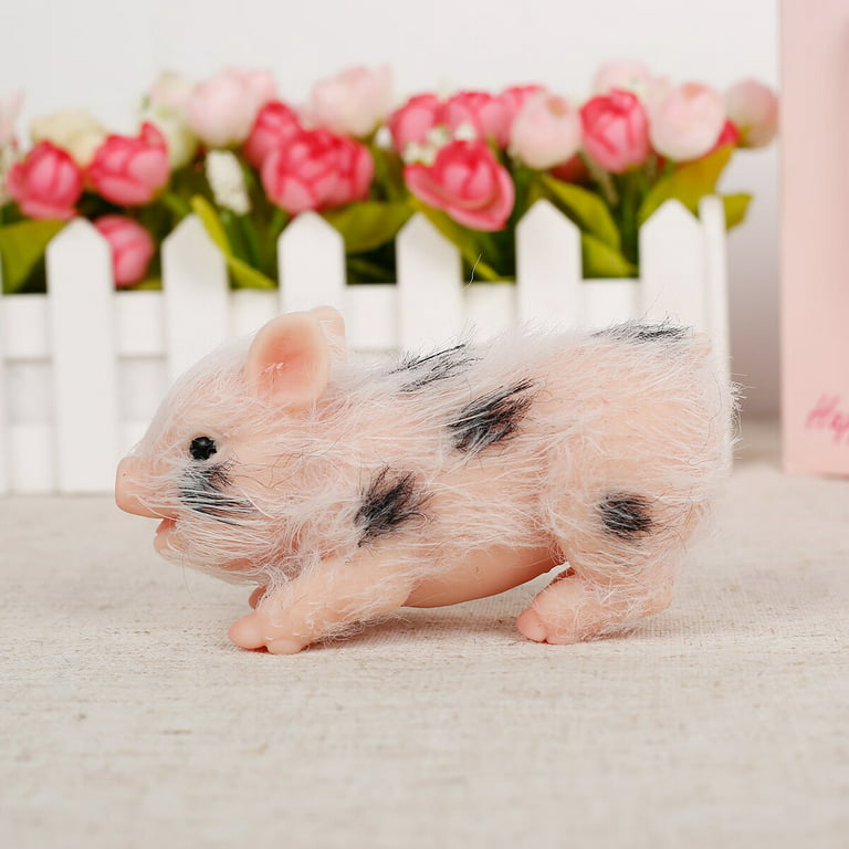 Customized Silicone Pigs Animal Doll Mini Reborn Piglet Stretchy Realistic  Soft Cute Piggy Gift for Kids Christmas Birthday