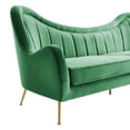 thumbnail image 3 of Sofa Couch, Green, Velvet, Living Kitchen Cafe Bistro Hospitality Restaurant, Modern Contemporary Boutique HB34259, 3 of 9