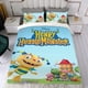 thumbnail image 4 of Henry Hugglemonster Conjunto de sábanas temático, trío de piezas, cómodo y amigable con la piel, diseño único, regalo de decoración para el hogar para familiares, amigos y fans,140cm *210cm, 4 of 6