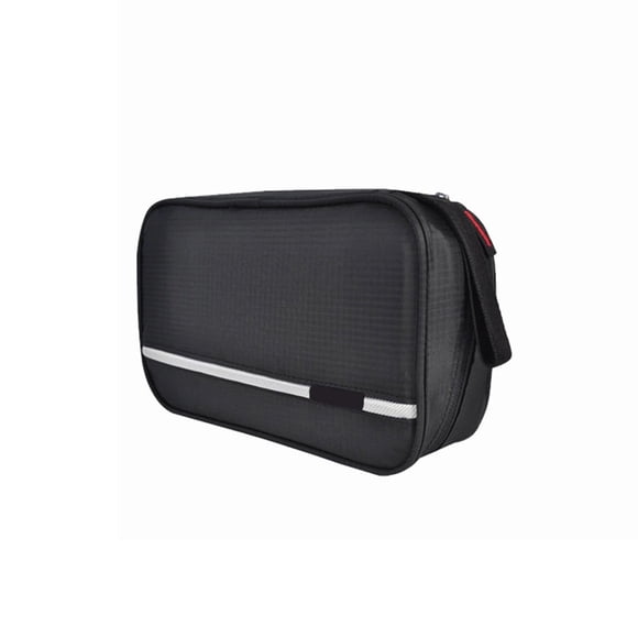 Neceser de viaje para hombre y mujer, organizador de cosméticos de maquillaje impermeable para baño, estuche de almacenamiento, estuche de tela Almacenamiento y organización del hogar Negro Yuarrent HA068302-04
