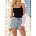 thumbnail image 6 of Anferry Women's Fitted Camisole Tank Top with Removable Bra Pads, Adjustable Spaghetti Straps, High Stretch Breathable Sleeveless Double Lined Cami for Workout Daily Loungewear, 6 of 8