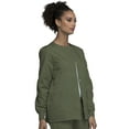 thumbnail image 2 of Cherokee Workwear Prints Women's Scrubs Jacket Snap Front Warm Up 4350, 2 of 6