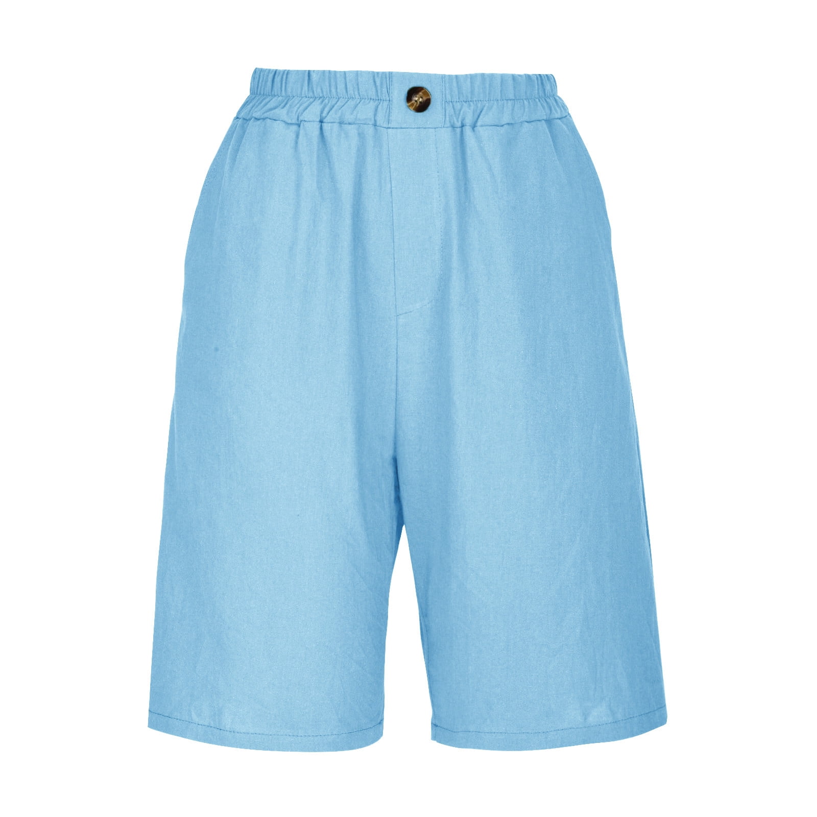 Tdoqot Womens Bermuda Shorts Knee length- Loose Fit Summer