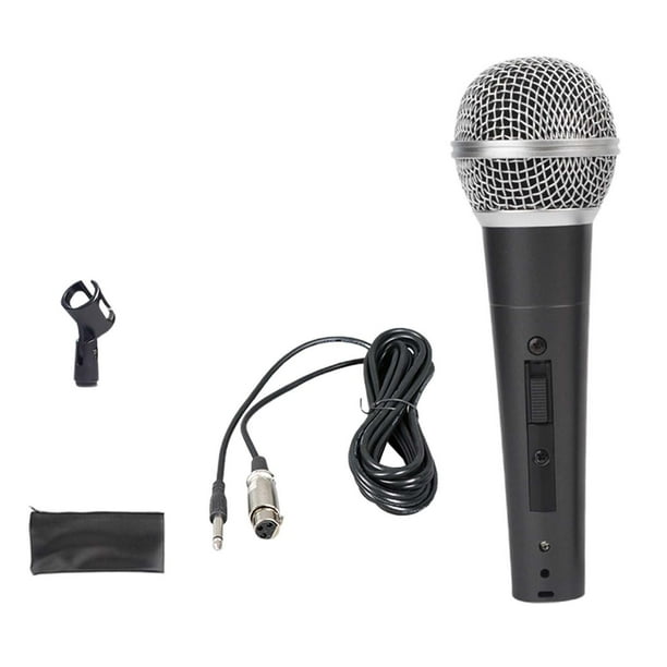 Micrófono con Cable CUTICAT Vocal Dinámico Cardioide 3 Metros Sonido Claro Negro