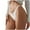 White, variant on YYDGH Women's String Bikini Panties No Show High Cut Panties Low Rise Seamless Underwear for Ladies Beige S