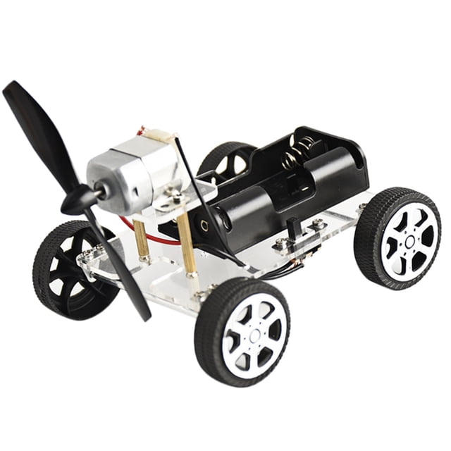 El Coche de La Energía Eólica de DIY Ensambló Los Kits Educativos de Los Juguetes de Los Niños Del Aprendizaje de La Ciencia Sunnimix DIY Wind Power Car Toy