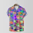 thumbnail image 5 of PMUYBHF Chemise à Manches Courtes Imprimée 3D Mode Sequins Mardi pour Hommes 9664 m, 5 of 5