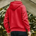 thumbnail image 4 of Mens Lightweight Hoodies Drawstring Hoody Sweatshirt Running Sportwear Raglan Pullover Top Windbreaker Training Gym Hoody Coat Classic Fall Activewear Coat Top Size M-2xl, 4 of 5