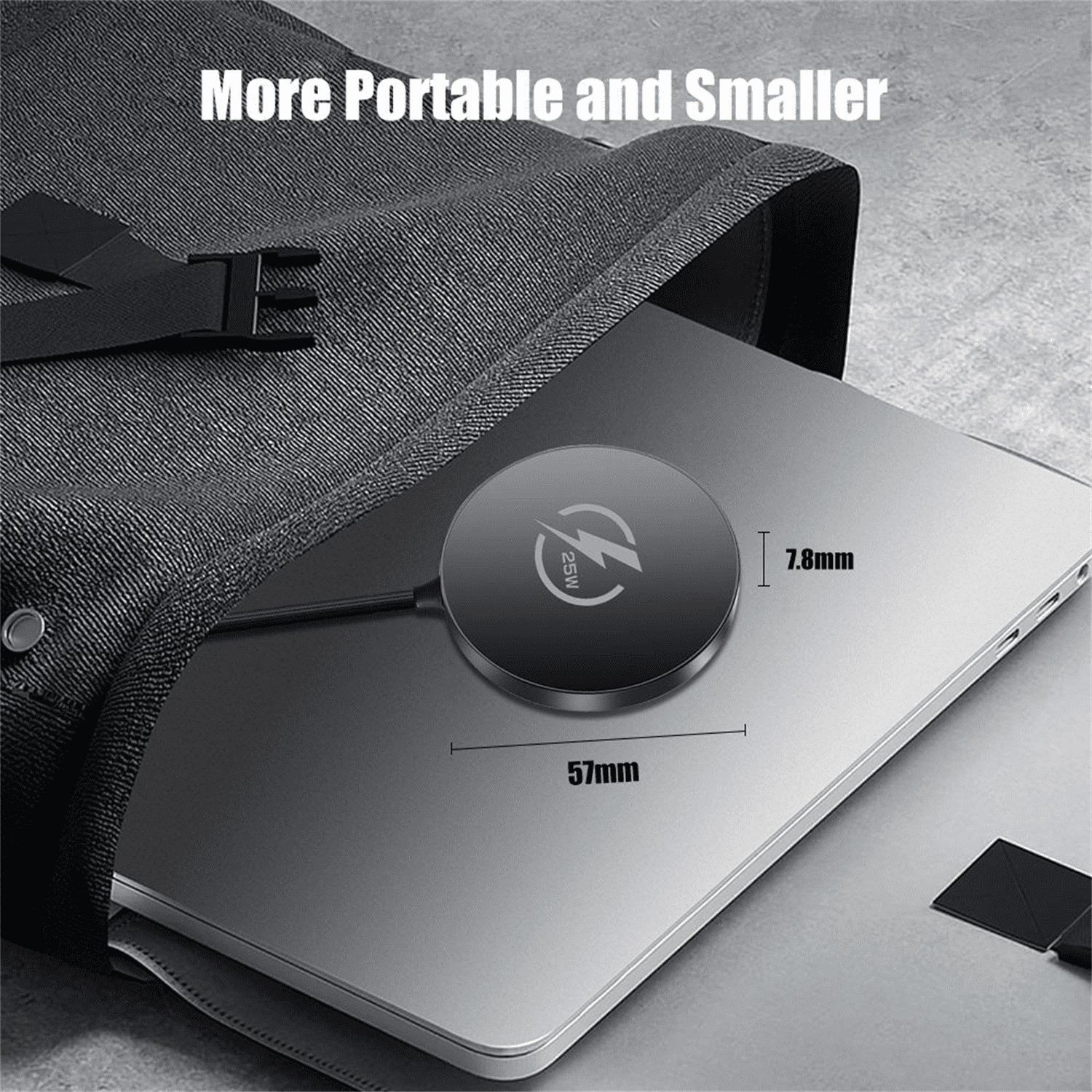 Wireless Charger 2 Pack,25W Fast Charging Pad Portable Charger Compatible for iPhone 17 16 15 13 14 12 Series&AirPods