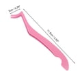 thumbnail image 2 of Unique Bargains 1 Pc Women Durable Eyelash Extension Tweezers for Beauty Parlor Pink Stainless Steel, 2 of 4