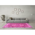 thumbnail image 3 of Ahgly Company Indoor Square Persian Pink Traditional Area Rugs, 7' Square, 3 of 4