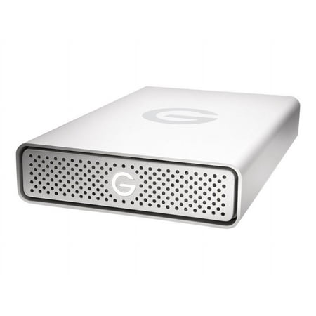 G-Technology - G-DRIVE USB-C 4TB Desktop Hard Drive - Silver