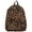 Brown, variant on Jiibva Plush Animal Leopard Print Backpack for Women Stylish Bag Personalized Travel Shoulder Bag Bookbag Trendy Daypack Purse