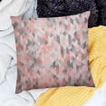 thumbnail image 2 of BANET  Pale Pink Throw Pillow Cushion Cover, Conceptual Arrows Pattern Chevron Inspired Vintage Diagonally Striped, Decorative Square Accent Pillow Case 12x12in, 2 of 5