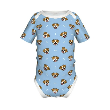 

Yiaed Terrier Print Infant Climbing Short Sleeve Onesie One-Piece Baby Bodysuit Clothes 0-12 Months -2 Years