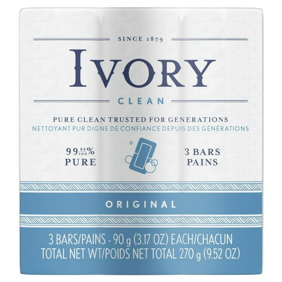 Procter & Gamble 3.1 Oz. Ivory Bar Soap,Pack of 3 EA