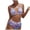 Purple, variant on vigerkar Women's Floral Print Bathing Suit Halter Tie Side Summer Swimsuit Bikinis Set (Dark Blue, XXL)