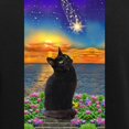 thumbnail image 3 of CafePress - Black Cat Star Gazing Long Sleeve T Shirt - Long Sleeve Dark T-Shirt, 3 of 4
