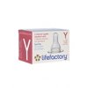 Lifefactory Medical-grade Silicone Nipple, Fast Flowing, Y Cut, 2 Ct