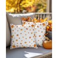 thumbnail image 4 of Decorative Throw Pillow Covers 18x18 Inch Set of 2 Pumpkin Fall Decor Pillow Cases for Couch, Maple Leaves Vintage Cushion Case for Living Room Bedroom Bed Car Chair, 4 of 9