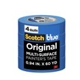 thumbnail image 1 of Cinta de pintor original de color azul escocés, 0,94 cm x 55 m, 4 rollos, 1 of 9