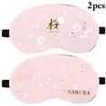 thumbnail image 2 of Bangcool 2PCS Sleeping Mask Cartoon Pig Flower Eye Shade with Ice Pack for Home Travel, 2 of 10