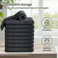 thumbnail image 6 of Jessy Home 24 Pack Black Washcloths for Bathroom 13x13 Inch Ultra Soft Hand Face Towels, 6 of 10