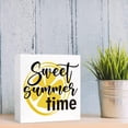 thumbnail image 6 of Zomyto 5"x5" Lemon Decor Wood Box Sign Sweet Summer Time Lemon Wooden Block Sign Desk Décor,Farmhouse Summer Lemon Sign Decor, 6 of 7
