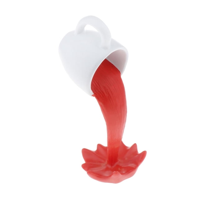Taza de Flotante, Taza de Flotante Creativa, Escultura, Decoración de , Novedad, Taza de Flotante, Estatua de Resina para rojo BLESIY taza de café flotante