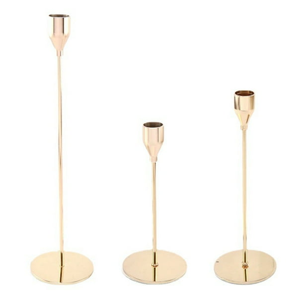 Portavelas decorativo, portavelas, juego de portavelas cónico, juego de portavelas cónico, estética elegante Jadeshay A