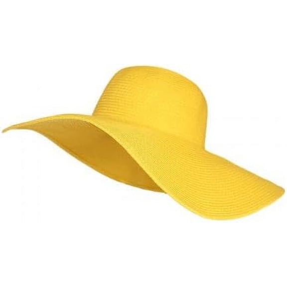 womens Floppy，Womens Sun Straw Hat Wide Brim UPF 50 Summer Hat Foldable Roll up Floppy Beach Hats for Women