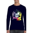 thumbnail image 1 of Artix - Mens Long Sleeve T-Shirts, up to Size 5XL - Space Cat, 1 of 4