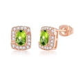 thumbnail image 1 of Fiudx Pendientes de Circonita Multicolor, Rectángulo de Platino Cristalino, Diseño Ligero, Cierre Elegante, Caja de Regalo Incluida, Joyería para Mujer, Regalo de San Valentín., 1 of 6