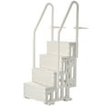 thumbnail image 1 of VEVOR 4-Step White Pool Ladder of Double Handrails Supports 400 lb for 48-54 In Pools, 1 of 9