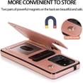 thumbnail image 6 of Design for Samsung Galaxy S20 Ultra 5G Wallet Case,PU Leather Phone Case with Screen Protector Card Holder,Stand Kickstand Shockproof Flip Protective Cover for Women 6.9 inch Rose Gold, 6 of 11