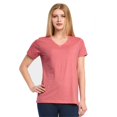 thumbnail image 2 of Womens Classic Fit Short Sleeve V Neck T Shirt H.red, Small, 2 of 2